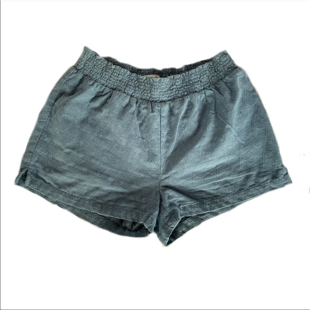 XS Blue patterned Madewell shorts